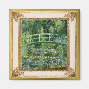 Monet Waterlilies and Bridge Masterpiece Magnet