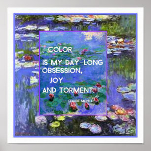 Monet Waterlilies Poster