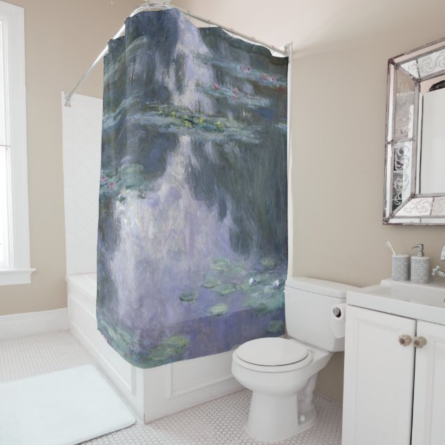 Monet Waterlilies Shower Curtain (In Situ)