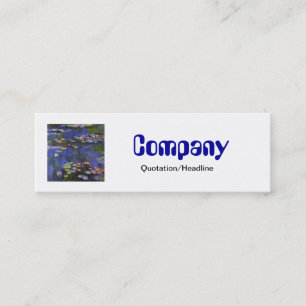 Monet Waterlilies Skinny Business Card