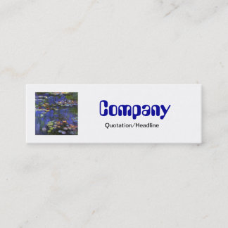 Monet Waterlilies Skinny Business Card