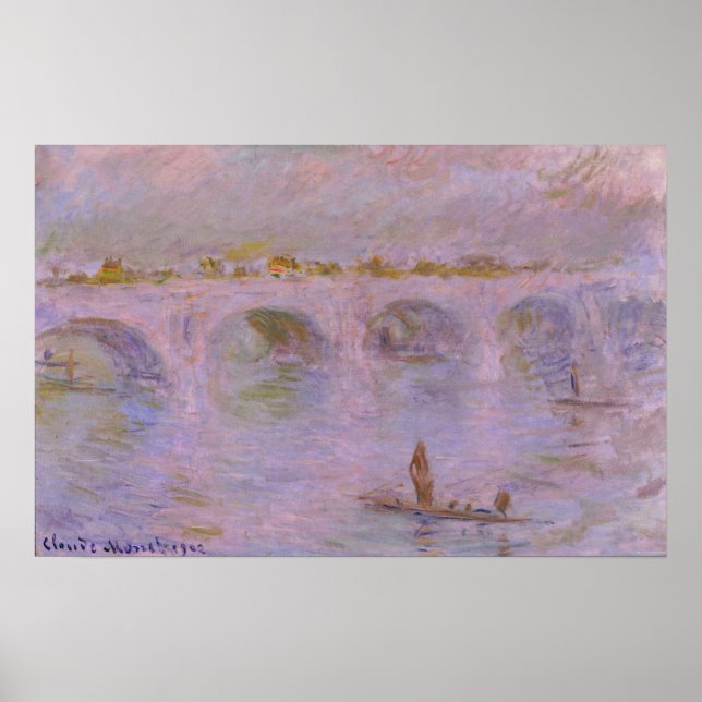 Monet - Waterloo Bridge In London Poster (Front)