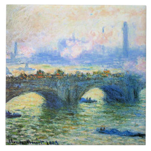 Monet - Waterloo Bridge, London, Ceramic Tile