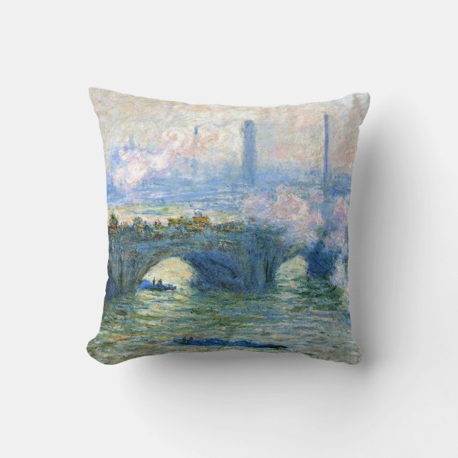 Monet - Waterloo Bridge, London, Cushion (Front)