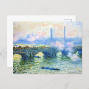 Monet - Waterloo Bridge, London, Postcard