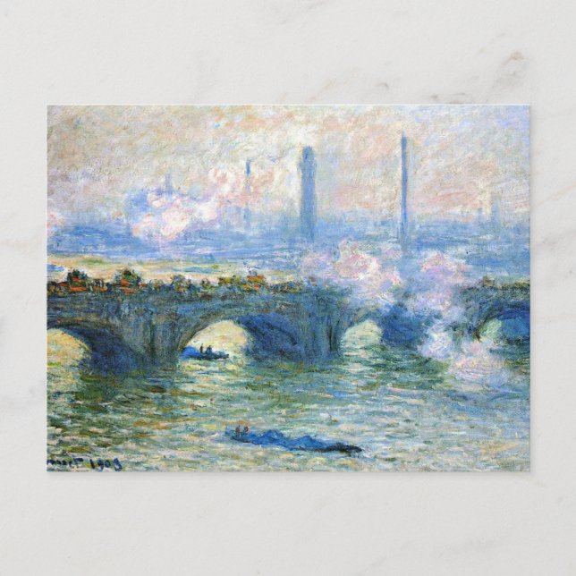 Monet - Waterloo Bridge, London, Postcard (Front)