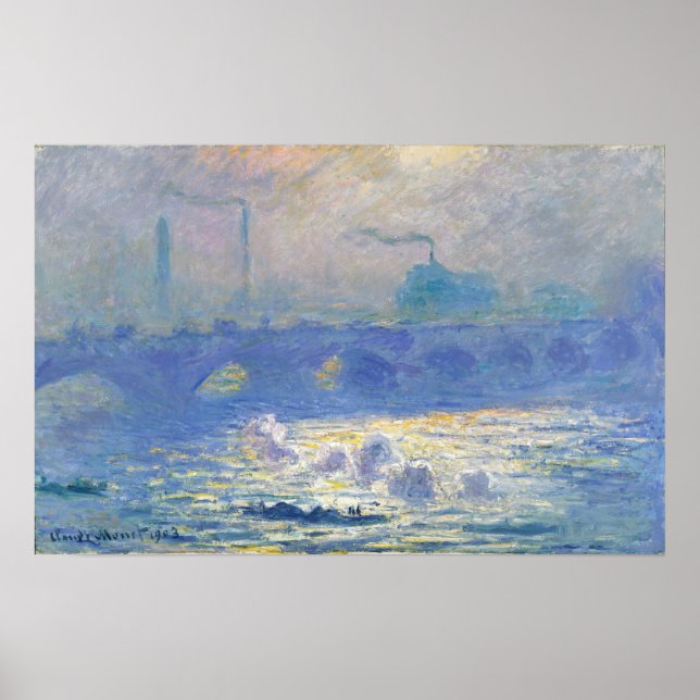 Monet - Waterloo Bridge Poster (Front)