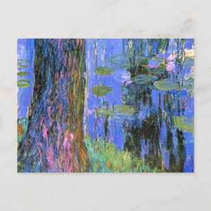 Monet - Weeping Willow and Water Lily Pond Postcard