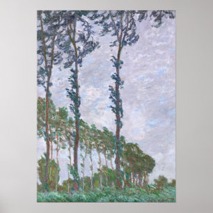 Monet - Wind Effect Series Of The Poplars Poster