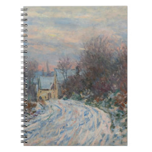 Monet Winter Landscape Spiral Notebook