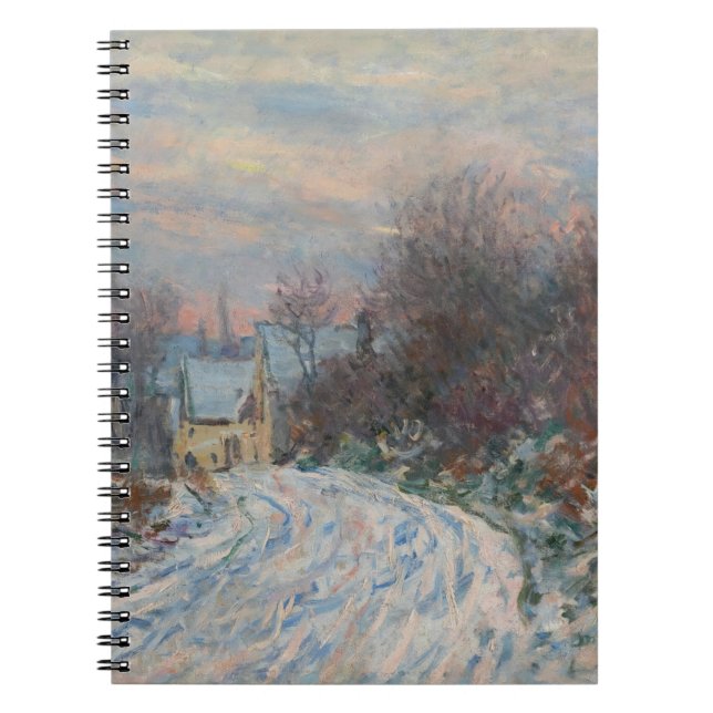 Monet Winter Landscape Spiral Notebook (Front)