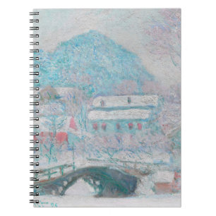 Monet Winter Scene Spiral Notebook