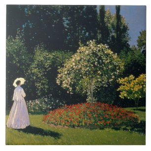 Monet: Woman in a Garden Ceramic Tile