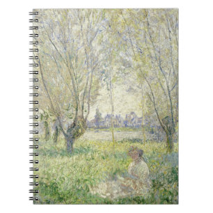 Monet Woman in a Meadow Spiral Notebook