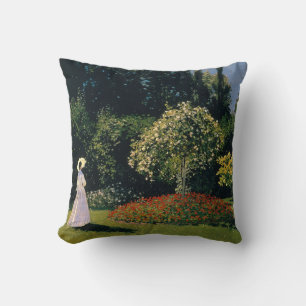 Monet - Woman in Garden Cushion