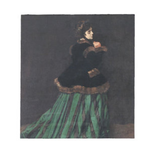 Monet Woman in Green Dress Notepad