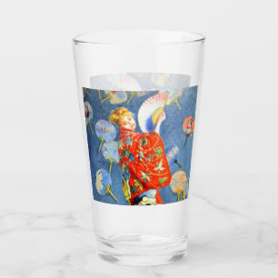 Monet Woman in Japanese Costume Glass