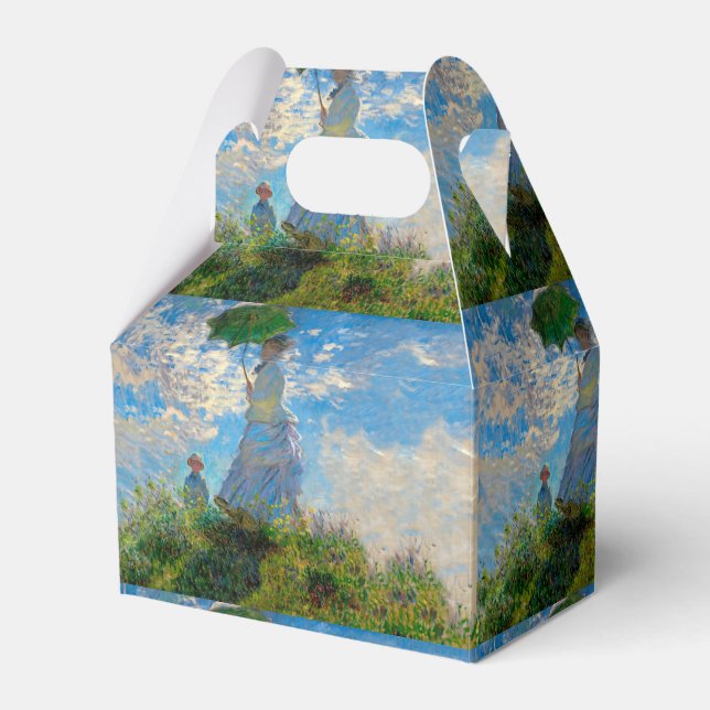 Monet Woman Parasol Impressionism Favour Box (Front Side)