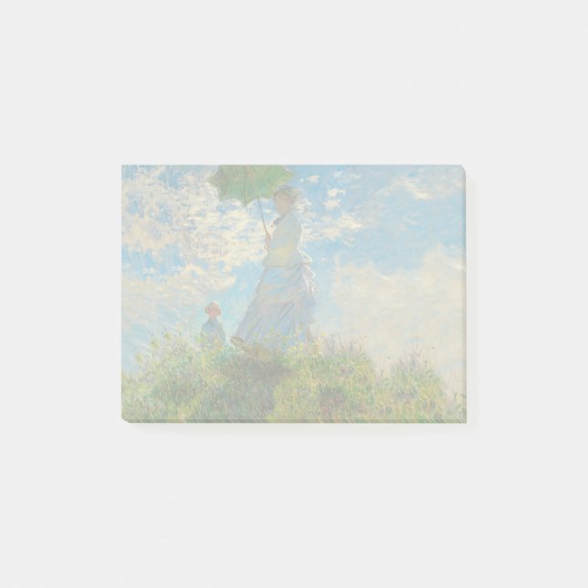 Monet Woman Parasol Impressionism Post-it Notes (Front)