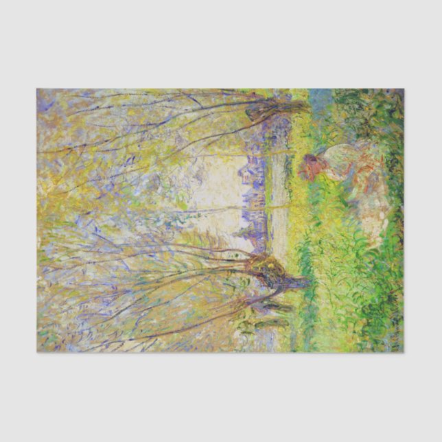 Monet Woman Seated Under The Willows Fine Art Tissue Paper (Front)