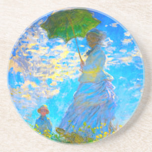 Monet Woman with a Parasol Coaster