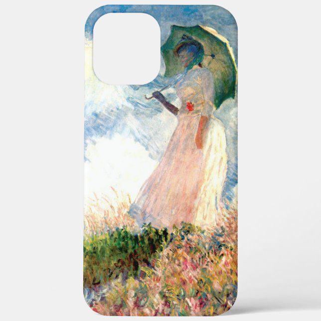 Monet Woman with a Parasol Facing Left Case-Mate iPhone Case (Back)