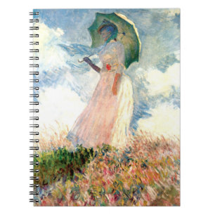 Monet Woman with a Parasol Facing Left Notebook