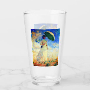 Monet Woman with a Parasol Facing Right Glass