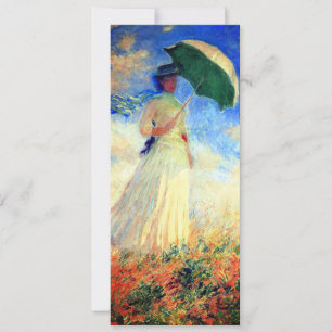 Monet Woman with a Parasol Facing Right Invitation
