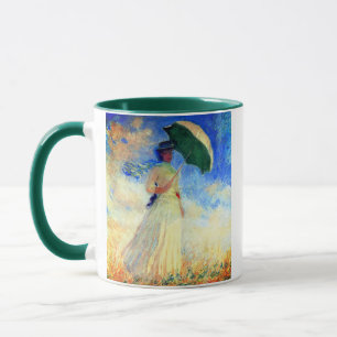 Monet Woman with a Parasol Facing Right Mug