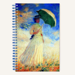Monet Woman with a Parasol Facing Right Notebook