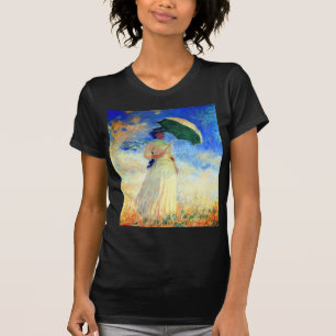 Monet Woman with a Parasol Facing Right T-Shirt