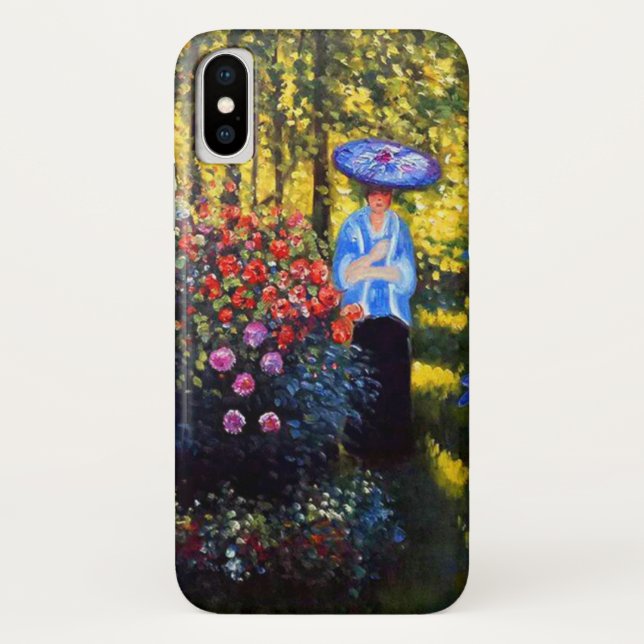 Monet Woman with a Parasol in Garden Case-Mate iPhone Case (Back)