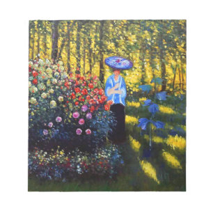 Monet Woman with a Parasol in Garden Notepad