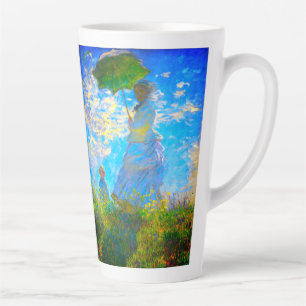 Monet Woman with a Parasol Latte Mug
