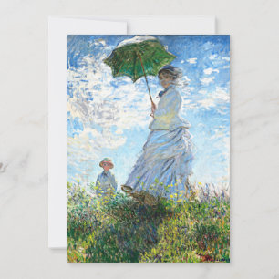 Monet - Woman with a Parasol, Madame Monet Card