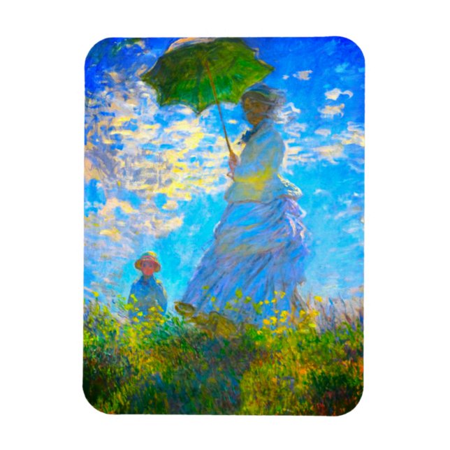 Monet Woman with a Parasol Magnet (Vertical)