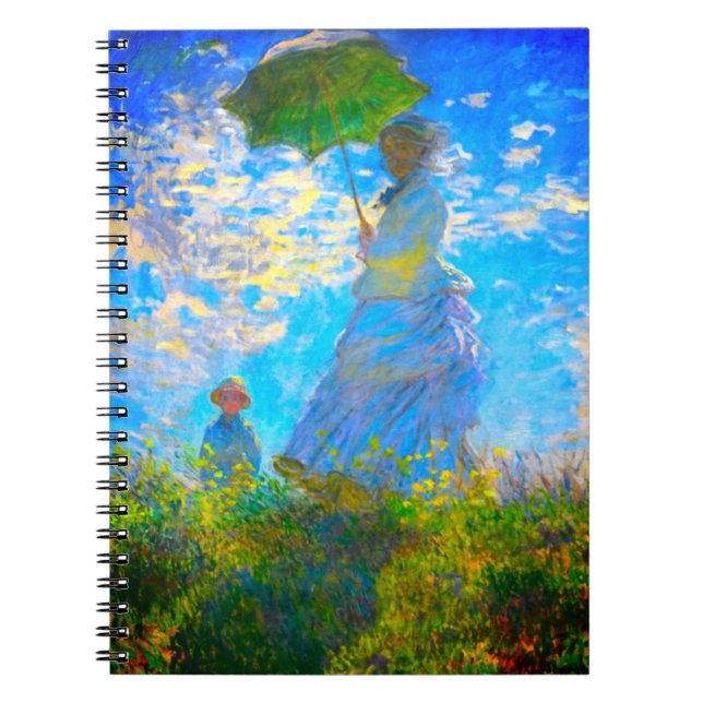 Monet Woman with a Parasol Notebook (Front)