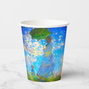 Monet Woman with a Parasol Paper Cups