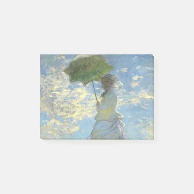 Monet Woman with a Parasol Post-it Notes (Front)