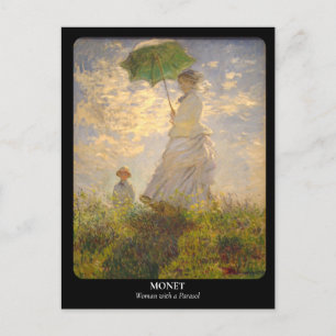 MONET / Woman with a Parasol Postcard