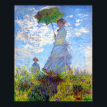 Monet: Woman with Parasol Impressionist Art ~ Poster<br><div class="desc">Monet: Woman with Parasol Impressionist Art by Cllaude Monet French Impressionist painter Claude Monet (1840-1929) created "Woman With a Parasol" in 1875. This beautiful painting depicts Monet's wife, Madame Camille Monet and their son, Jean Monet. ~ We suggest the poster paper or better for beautiful color and for a quality...</div>