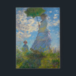 Monet Woman with Parasol & Japanese Footbridge<br><div class="desc">Share Impressionist flair with every hello. This rectangular button features Claude Monet’s Woman with a Parasol, filled with airy blues, fresh greens, and soft whites. The graceful mother-and-child scene, painted with light and movement, adds charm and beauty to everyday self-expression. Perfect for jackets, totes, or backpacks, the button turns a...</div>