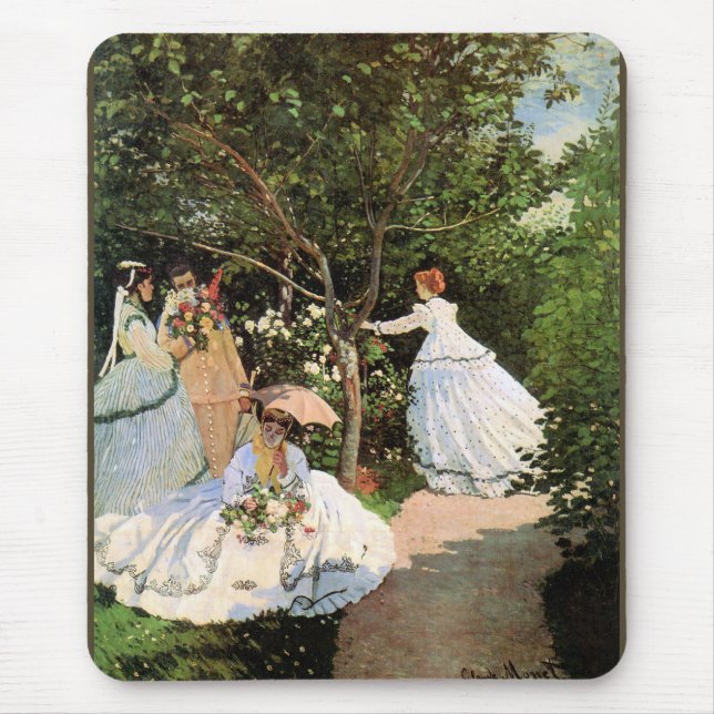 Monet - Women in the Garden Mouse Pad (Front)