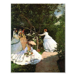 Monet Women in the Garden Photo Print