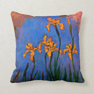 Monet- Yellow Irises Cushion