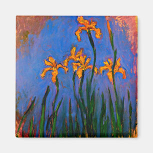 Monet- Yellow Irises Magnet