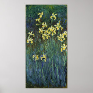 Monet - Yellow Irises Poster