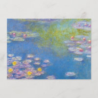 Monet Yellow Water Lilies Invitations
