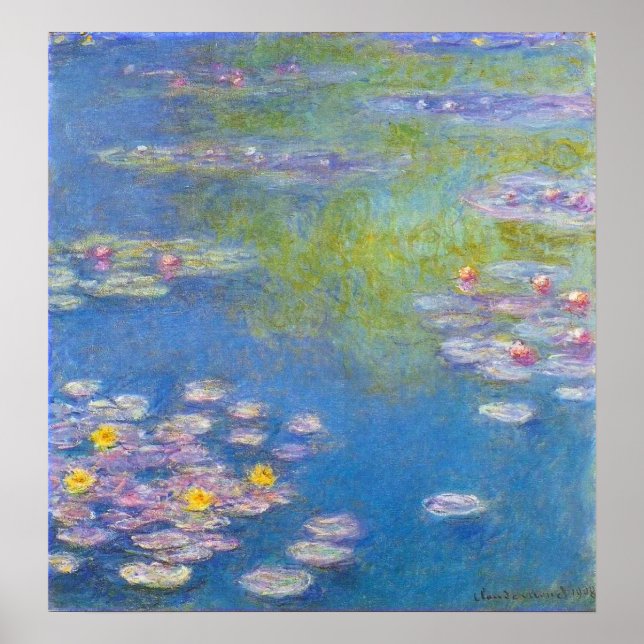 Monet Yellow Water Lilies Poster (Front)